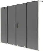 Parawany nawannowe - Mexen Velar Duo parawan nawannowy 2-skrzydłowy rozsuwany 190 x 150 cm, grafit, nikiel szczotkowany - 896-190-000-42-97 - miniaturka - grafika 1