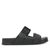 Klapki i japonki damskie - Klapki Melissa Melissa Cozy Connection Slide Ad M 35832 Czarny - miniaturka - grafika 1