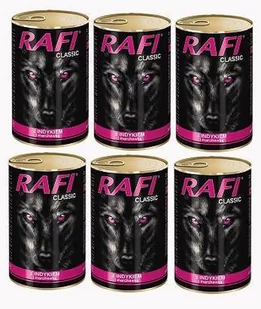 Rafi Classic Puszka dla Psa Kawałki Indyka z Marchewką 6x1240 g - Mokra karma dla psów - miniaturka - grafika 1