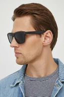 Okulary przeciwsłoneczne - Gucci okulary przeciwsłoneczne męskie kolor czarny - miniaturka - grafika 1