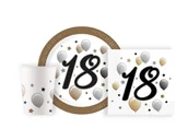 Dekoracje i nakrycia stołu na imprezę - Zestaw urodzinowy na 18-stkę - 36 szt. - miniaturka - grafika 1