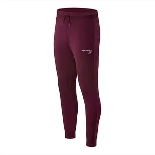 Spodnie dresowe New Balance MP03904BG - bordowe - Spodnie sportowe męskie - miniaturka - grafika 1