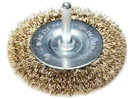 Akcesoria do elektronarzędzi - Dedra Szczotka druciana tarczowa mosiądzowana 75mm z trzpieniem F31-075 2401do2550_uz-103-uniw - miniaturka - grafika 1