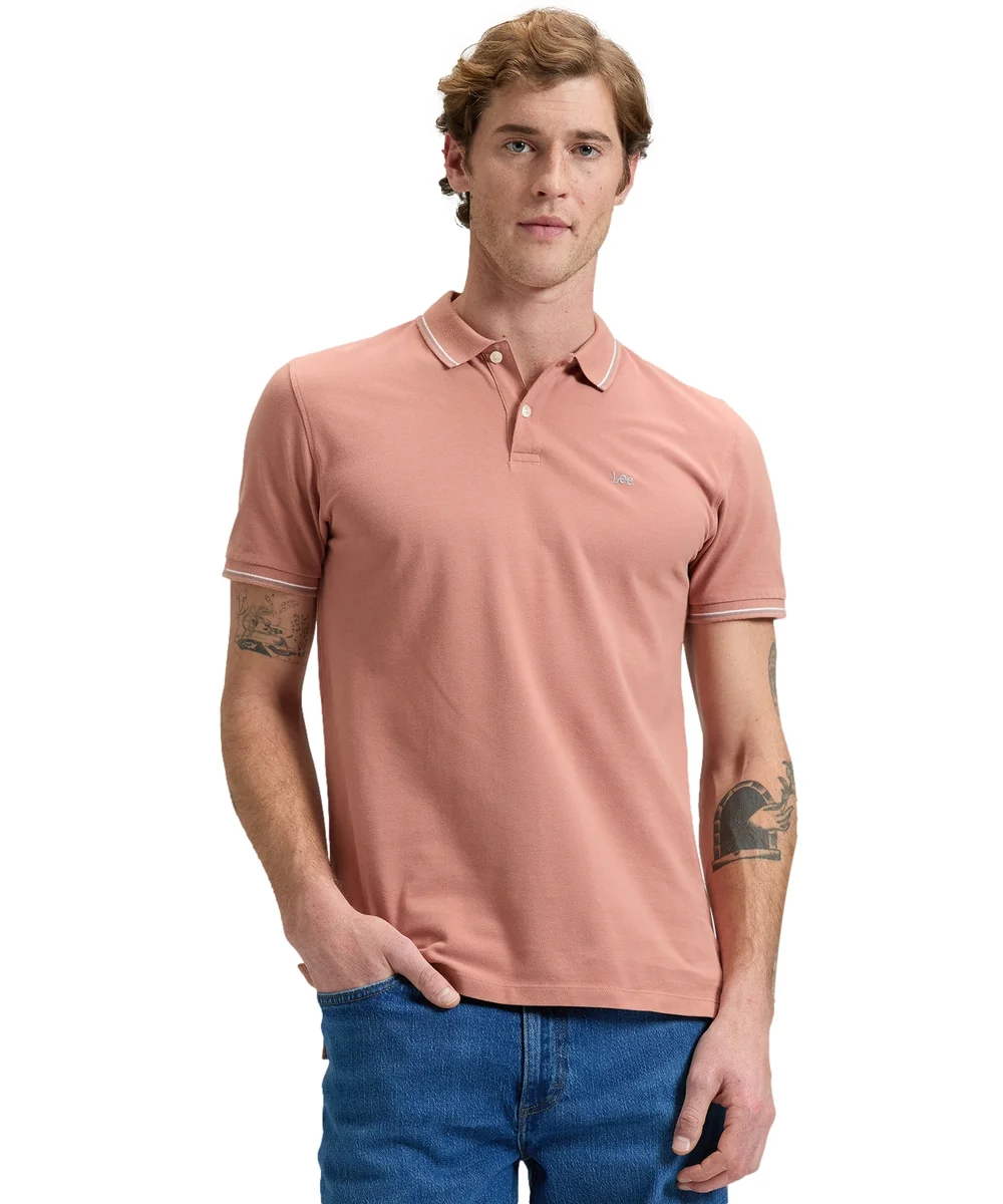Koszulka Lee PIQUE POLO 112376515 Sepia XL