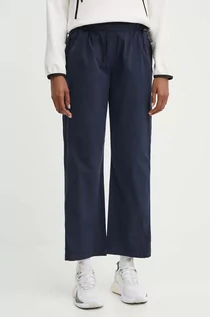 Spodnie damskie - Napapijri spodnie M-Aberdeen damskie kolor granatowy proste high waist NP0A4I4S1761 - grafika 1