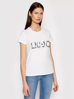 Koszulki i topy damskie - LIU JO T-Shirt CA1174 J5003 Biały Regular Fit - grafika 1