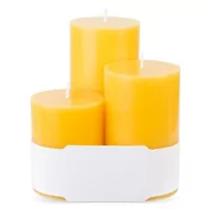 Świece - Pl Trop. Mango Świeca Glass Classic 3-Pack Walec - miniaturka - grafika 1