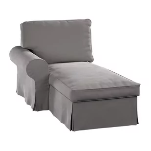Dekoria Pokrowiec na szezlong Ektorp lewy gołębi szary 84 x 166 x 73 cm Velvet 642-704-11 - Pokrowce na meble - miniaturka - grafika 1