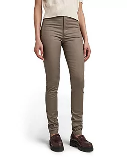 Spodnie damskie - G-STAR RAW Damskie spodnie chinosy Weld High Skinny, Brązowy (Turf D19141-c105-273), 30W / 30L - grafika 1