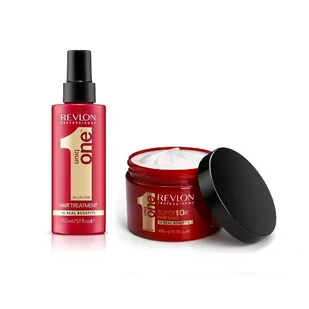 Revlon Uniq One zestaw regenerujący | Maska 300ml Kuracja 150ml - Zestawy kosmetyków damskich - miniaturka - grafika 1