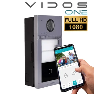 Stacja bramowa dwurodzinna Vidos One S2402P domofon WiFi telefon podtynk - Domofony - miniaturka - grafika 4