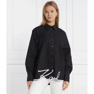 Karl Lagerfeld Koszula karl hem signature shirt | Regular Fit - Koszule damskie - miniaturka - grafika 1