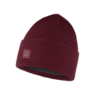 Damska Czapka zimowa BUFF CROSSKNIT BEANIE SOLID 126483.416.10.00 – Bordowy - Czapki damskie - miniaturka - grafika 1