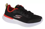 Buty dla chłopców - Skechers Go Run 400 V2 Omega 405100L-BKRD chłopięce sneakersy, czarne, rozmiar 32 - miniaturka - grafika 1