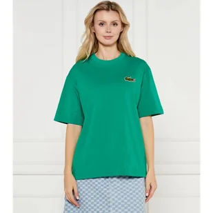 Lacoste T-shirt Loose fit - Koszulki i topy damskie - miniaturka - grafika 1