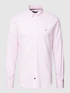 Koszule męskie - Koszula biznesowa ze wzorem w paski model ‘ROYAL’ - grafika 1