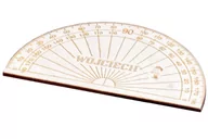 Przybory szkolne - Kątomierz 11 cm z imieniem drewniana z grawerem - miniaturka - grafika 1