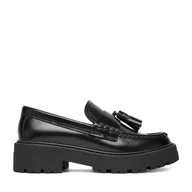 Półbuty damskie - Loafersy Gino Rossi EO-HOX-12036 Czarny - miniaturka - grafika 1