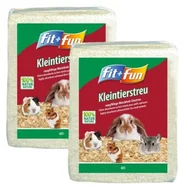 Akcesoria do hodowli zwierząt - FIT+FUN Ściółka dla małych zwierząt 2x60 l - miniaturka - grafika 1