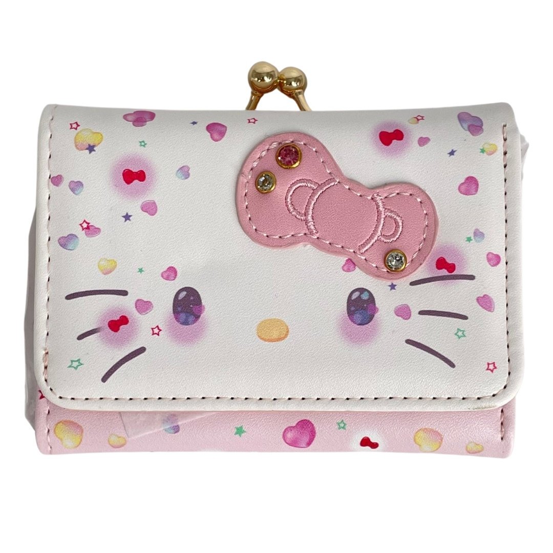 Portfel Rozkładany Na Zatrzask Różowy Cukierkowy Hello Kitty