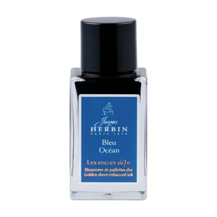 Atrament Jacques Herbin Prestige 1670 15ml Bleu Ocean - Naboje i atramenty - miniaturka - grafika 1