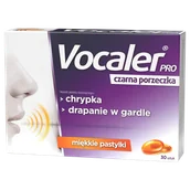 Przeziębienie i grypa - Vocaler Pro, czarna porzeczka, 30 pastylek do ssania - miniaturka - grafika 1