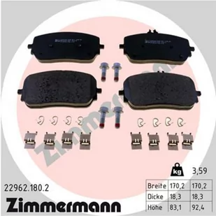 Klocki hamulcowe - komplet ZIMMERMANN 22962.180.2 - Klocki hamulcowe - miniaturka - grafika 1