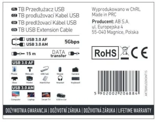 Kabel USB gen.3.0 konferencyjny 15 m - Kable USB - miniaturka - grafika 1