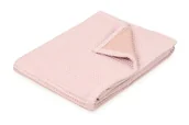 Koce i narzuty dla dzieci - Kocyk 75x100 muślinowy gofrowany różowy Prestige w pudełku BabyMatex - miniaturka - grafika 1