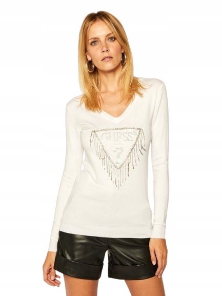 GUESS SWETER Z DŁUGIM RĘKAWEM LOGO M 1A4G5_A1* M 1_4
