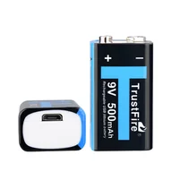 Baterie i akcesoria - Trustfire 9V 500mAh z możliwością ładowania - micro USB - miniaturka - grafika 1