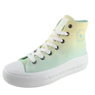 Trampki damskie - Trampki damskie BIG STAR LL274A190 yellow/mint - miniaturka - grafika 1