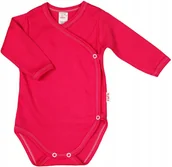 Body dla niemowląt - Body KOPERTOWE polskie RÓŻ AMARANT r 56 KLEKLE - miniaturka - grafika 1