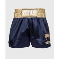 Spodnie sportowe męskie - Venum Spodenki Muay Thaï Classic Shorts Navy Blue/Gold - miniaturka - grafika 1