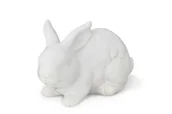 Figurki dekoracyjne - Figurka Królik TENOS biały, 12x8x8, ceramika - miniaturka - grafika 1