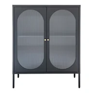 Witryny - Czarna metalowa witryna 90x110 cm Adelaide – House Nordic - miniaturka - grafika 1