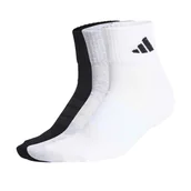 Skarpetki dla dzieci - Skarpetki adidas Cushioned Sportswear Ankle Socks 3 Pair Pack Medium Grey Heather/White/Black M - miniaturka - grafika 1