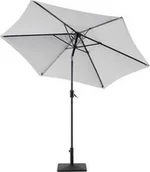 Parasole ogrodowe - Beliani Parasol ogrodowy Varase Jasnoszary 270 cm - miniaturka - grafika 1