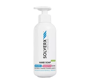 SOLVERX SOLVERX Atopic & Sensitive Skin Mydło do rąk w płynie Lemon do skóry wrażliwej  250ml - Mydła - miniaturka - grafika 1