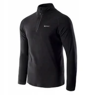 Bluzy męskie - Polar męski Dilaso Hi-Tec czarny rozmiar XXL - miniaturka - grafika 1