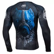 Kimona, stroje i obuwie - Pit Bull Rashguard Skull Dog Longsleeve - miniaturka - grafika 1