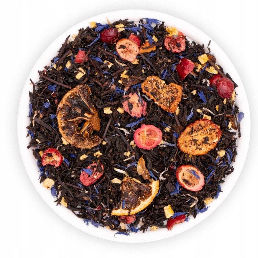 Herbata Czarna Liściasta Ceylon Truskawka Cytryna New York Teaverso 1000G