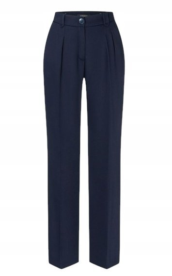 MORE&MORE, eleganckie spodnie damskie, granatowe, r.40