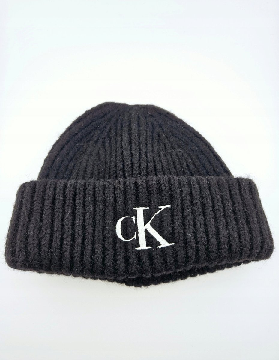 Calvin Klein Czapka zimowa Beanie Czarny r Uniwersalny