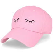 Czapki dla dzieci - Czapka z daszkiem dla dzieci dziecięca dziewczynki LASH KIDS LIGHT PINK - miniaturka - grafika 1