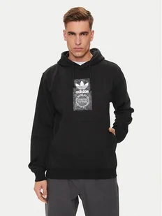 adidas Bluza Camo Label IZ2513 Czarny Regular Fit - Bluzy męskie - miniaturka - grafika 1