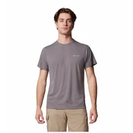 Koszulki sportowe męskie - Męska koszulka Columbia Zero Rules™ Light Short sleeve Crew Rozmiar: M / Kolor: szary - miniaturka - grafika 1