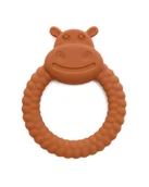 Gryzaki dla dzieci - Gryzak Hipopotam Silikonowy [Kolor Brązowy] - miniaturka - grafika 1