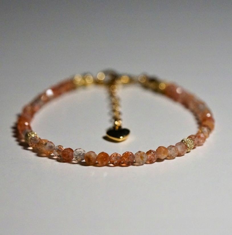 Bransoletka Szczęścia Kamień Słoneczny Jasny 3mm - Crystals Break