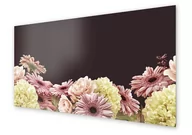 Dekoracje domu - Panel kuchenny HOMEPRINT Róże, piwonie, gerbery 100x50 cm - miniaturka - grafika 1